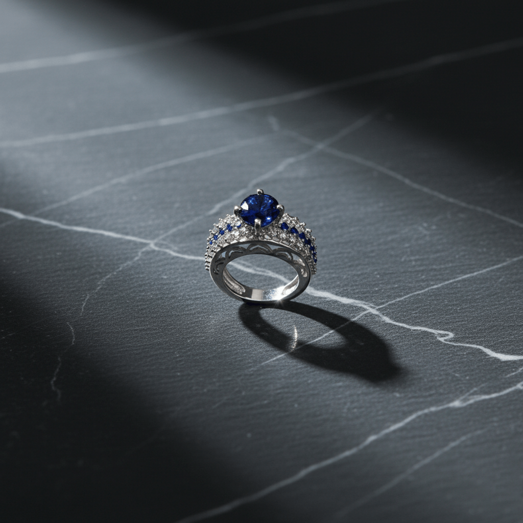 Majestic Blue Sapphire Ring - Image 2