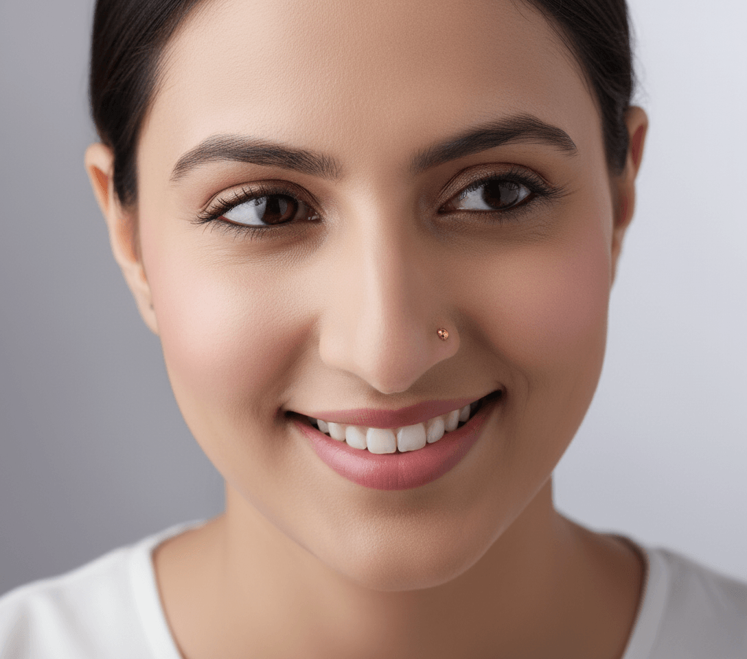 Floral Nose Jewelry Petal light Nose Pin - Image 2