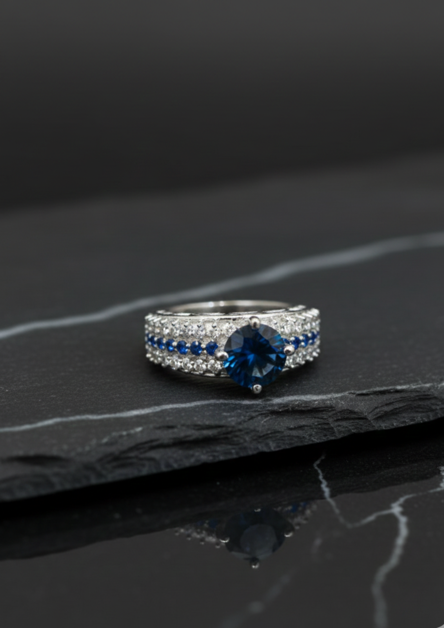 Majestic Blue Sapphire Ring