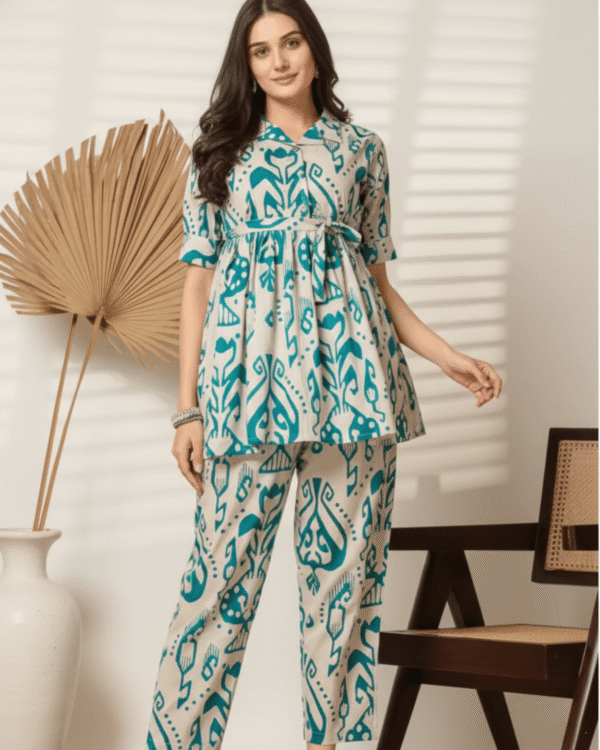 Women & Girls Cotton Printed Co-Ords Comfortable, Trendy Two-Piece Set