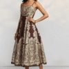 Brown Long Dress for Women Stylish Casual & Party Wear